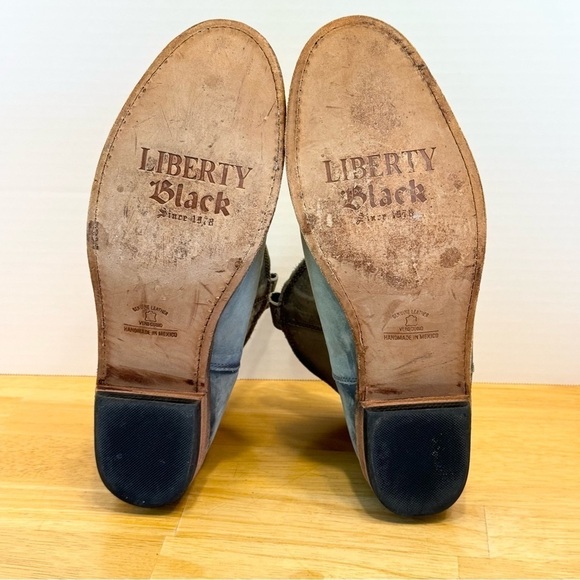 Liberty Black Distressed LB-711311 Western Cowboy Boots size 10.5 - Picture 7 of 7